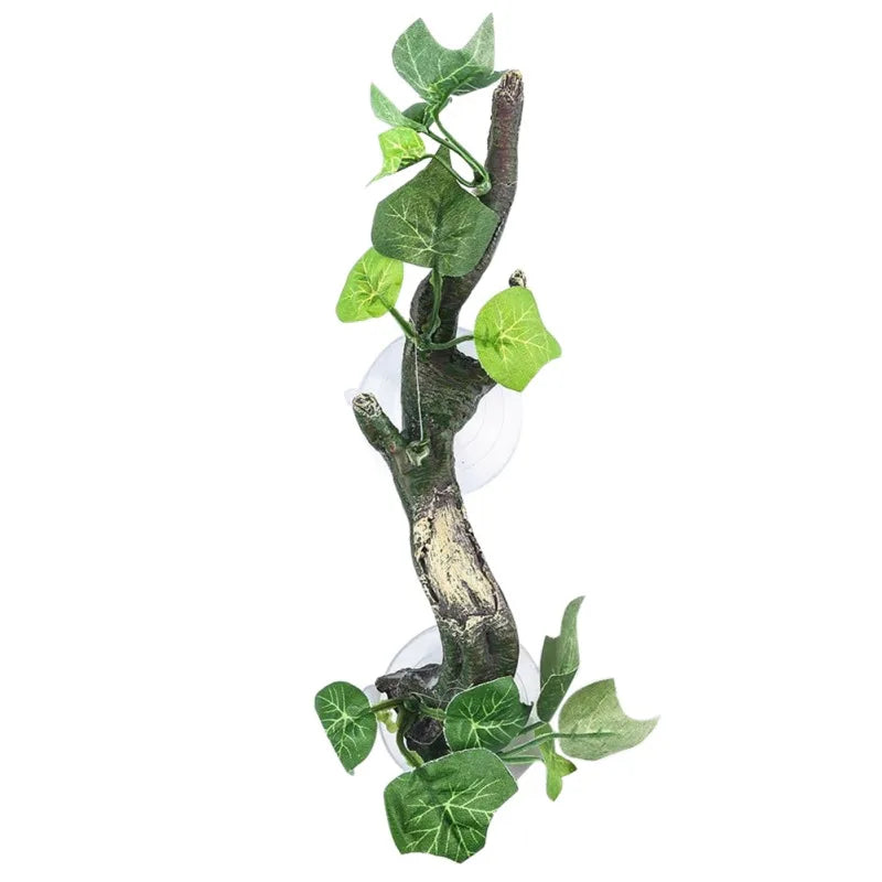 Half Set Reptile Terrarium Plant Decoration With Suction Cup