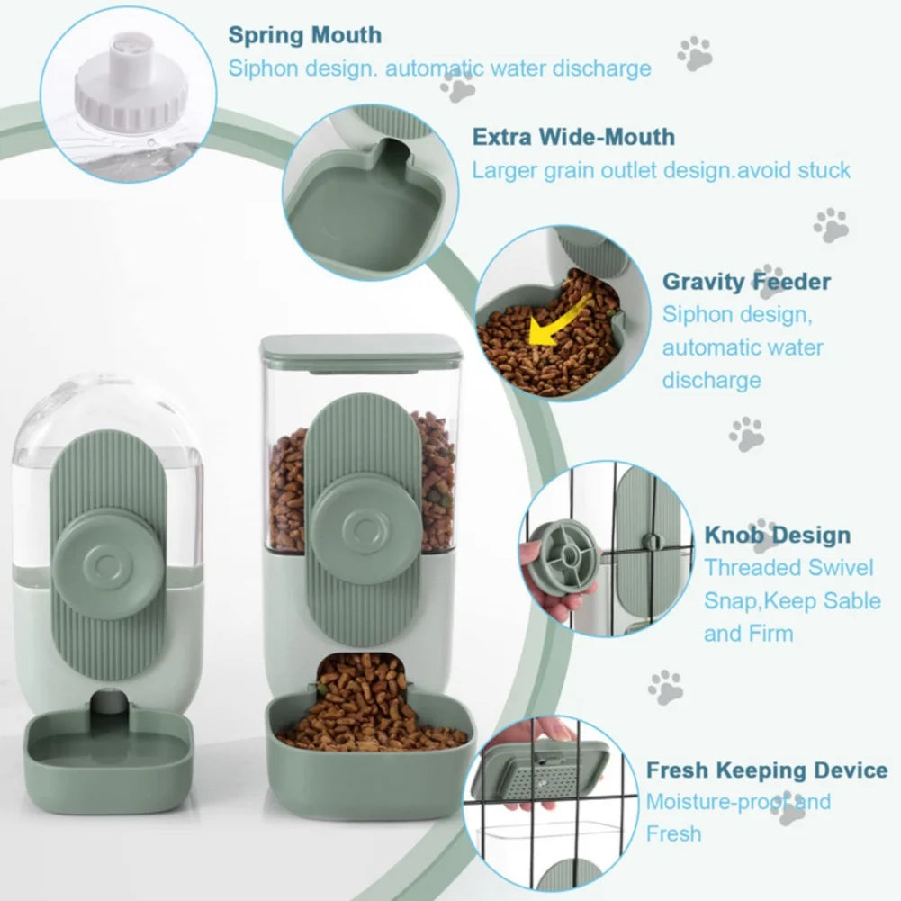 27oz Automatic Pet Bowl Cage Hanging Feeder For Pets
