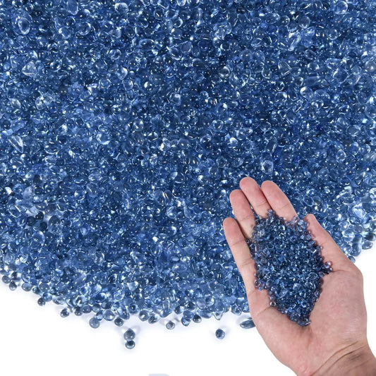 One Pound Clear Sea Glass Stones Aquarium Gravel Decor