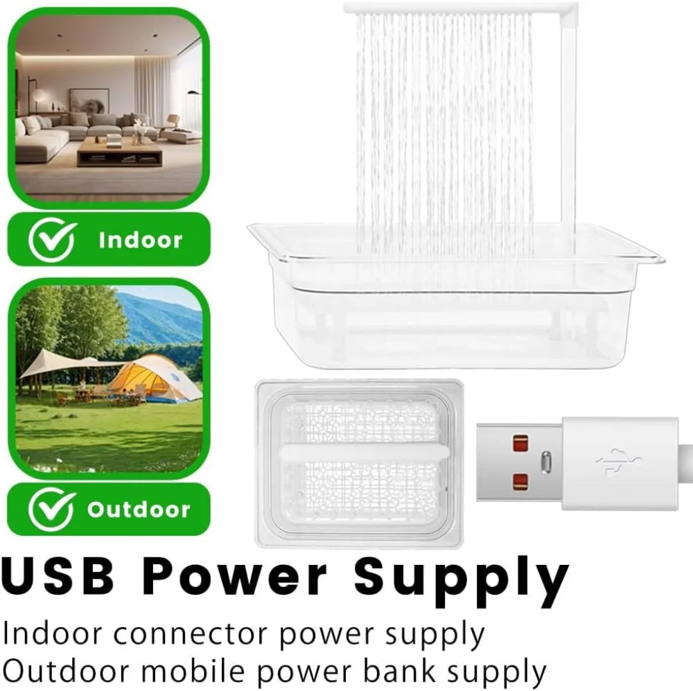 USB Electric Bird Bath Adjustable Water Pressure For Parakeets And Cockatoos