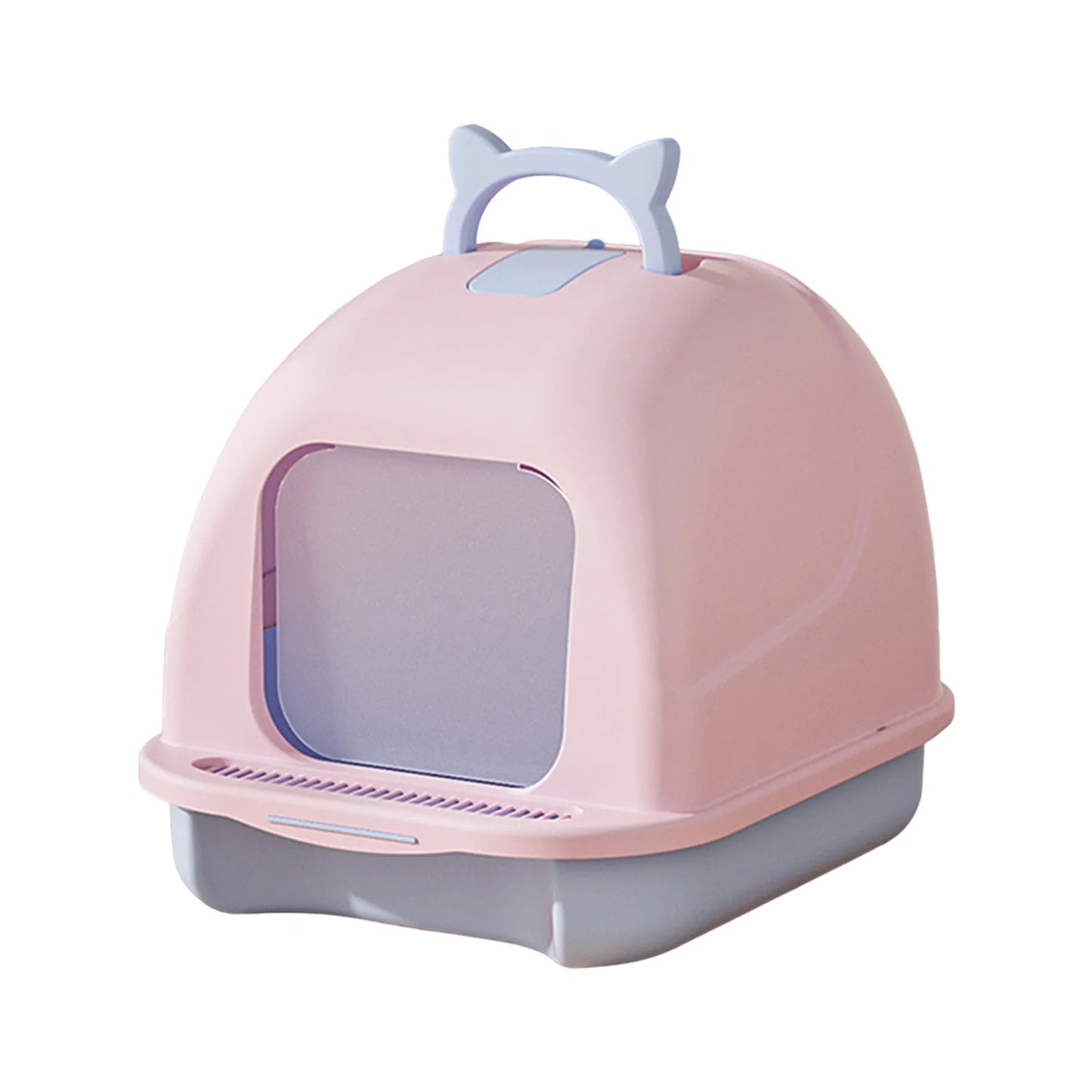 Large Cat Litter Box With Lid Enclosed Toilet Scoop Included