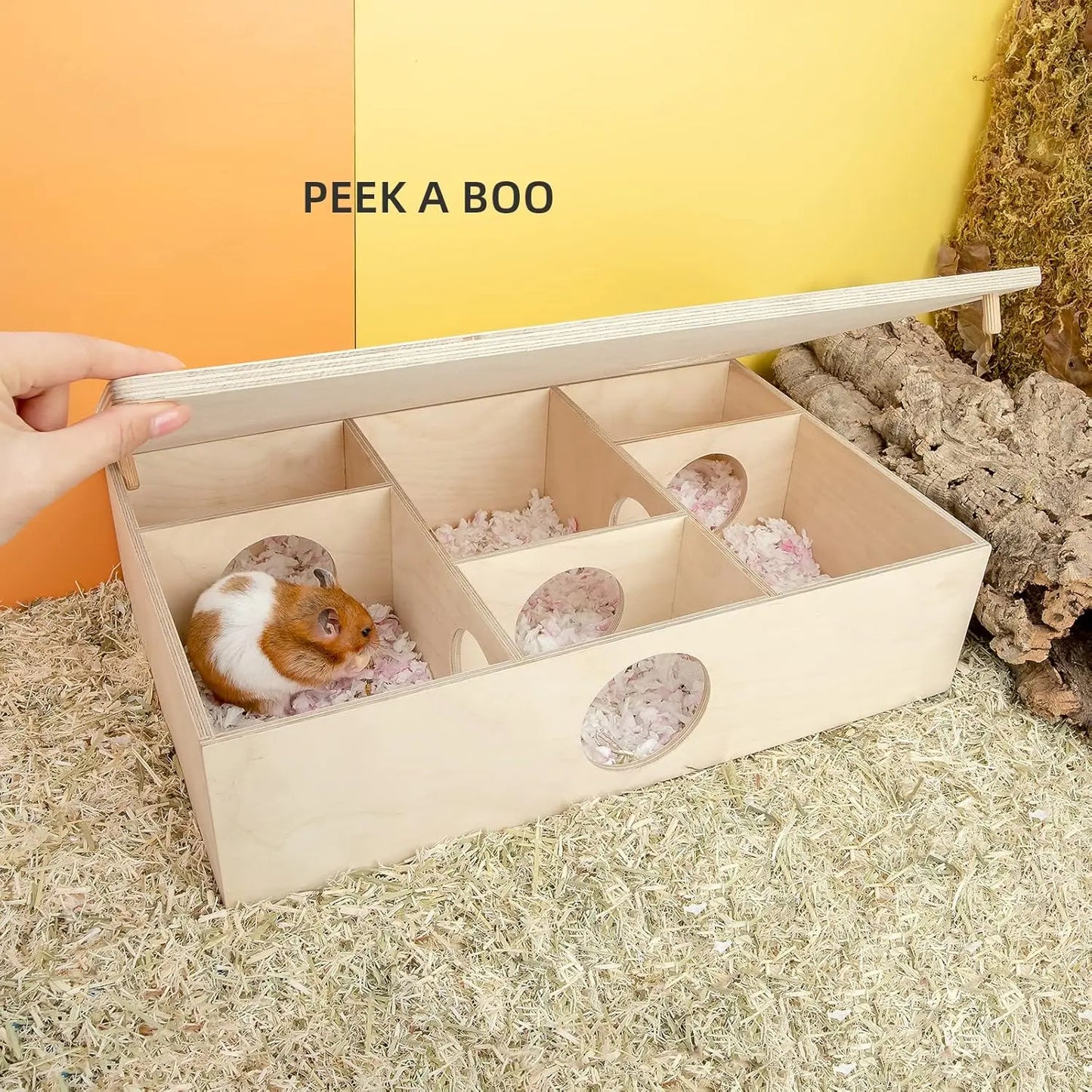 Multi Chamber Hamster House Maze With Three Rooms Tunnels And Hideouts For Dwarf Hamsters Gerbils And Mice