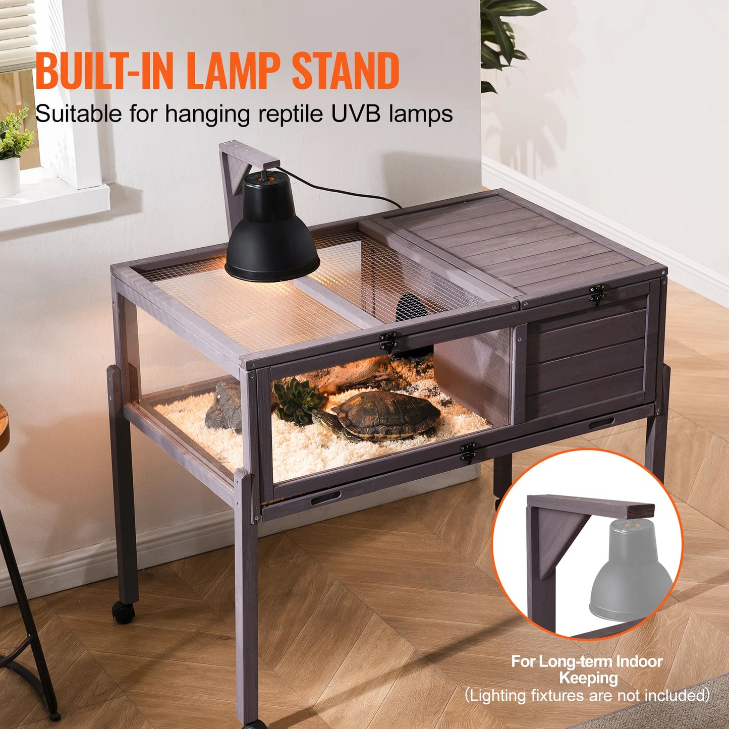 SucceBuy Tortoise Habitat Enclosure Indoor Outdoor Cage