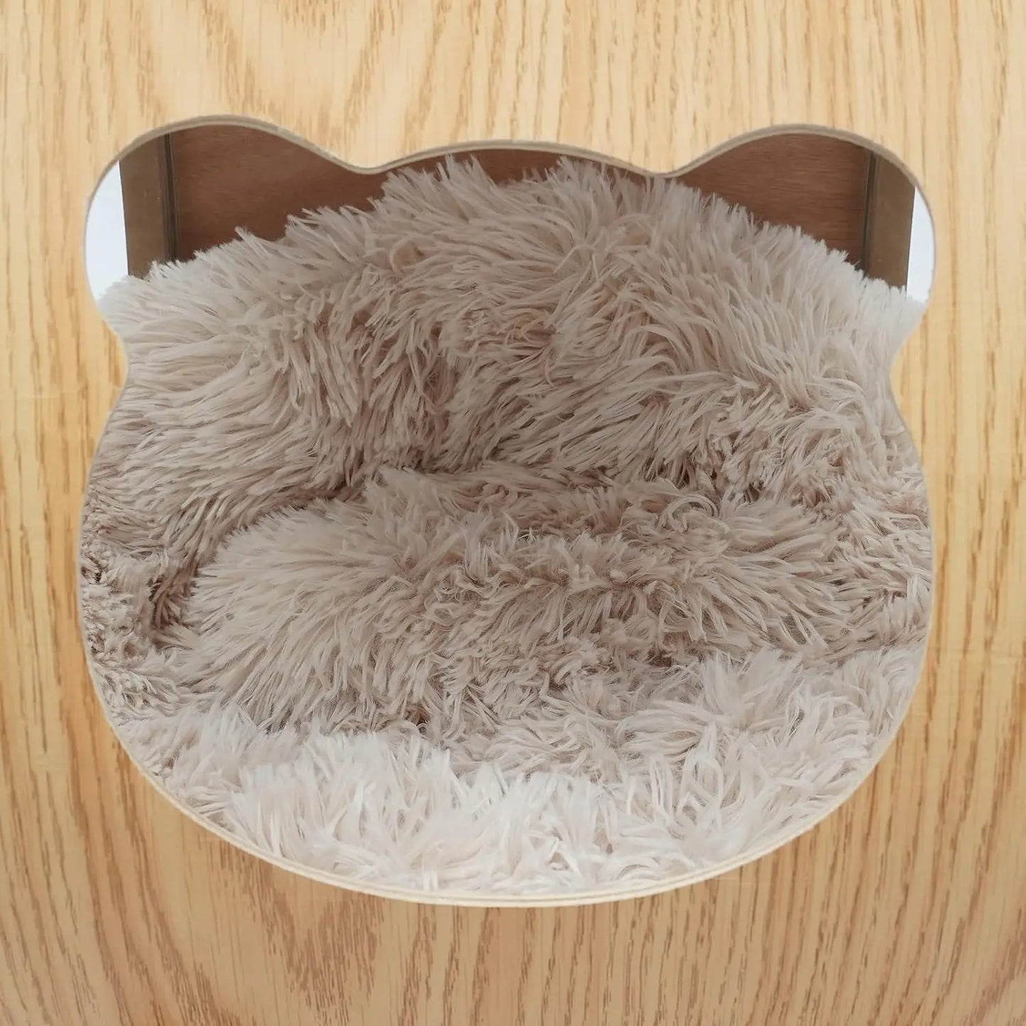 Luxury Cat Pod Bed with Wooden Frame and Acrylic Dome