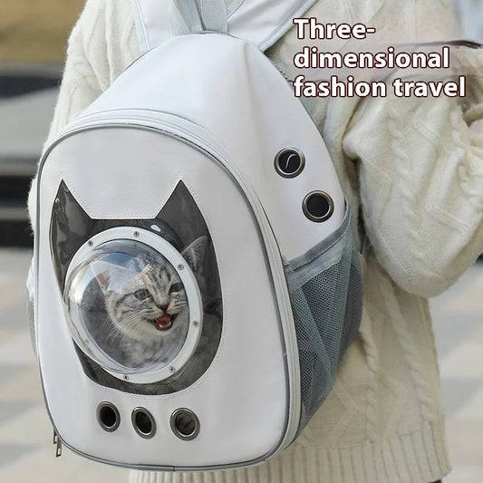 Space Capsule Pet Backpack 360 View Breathable Mesh Carrier