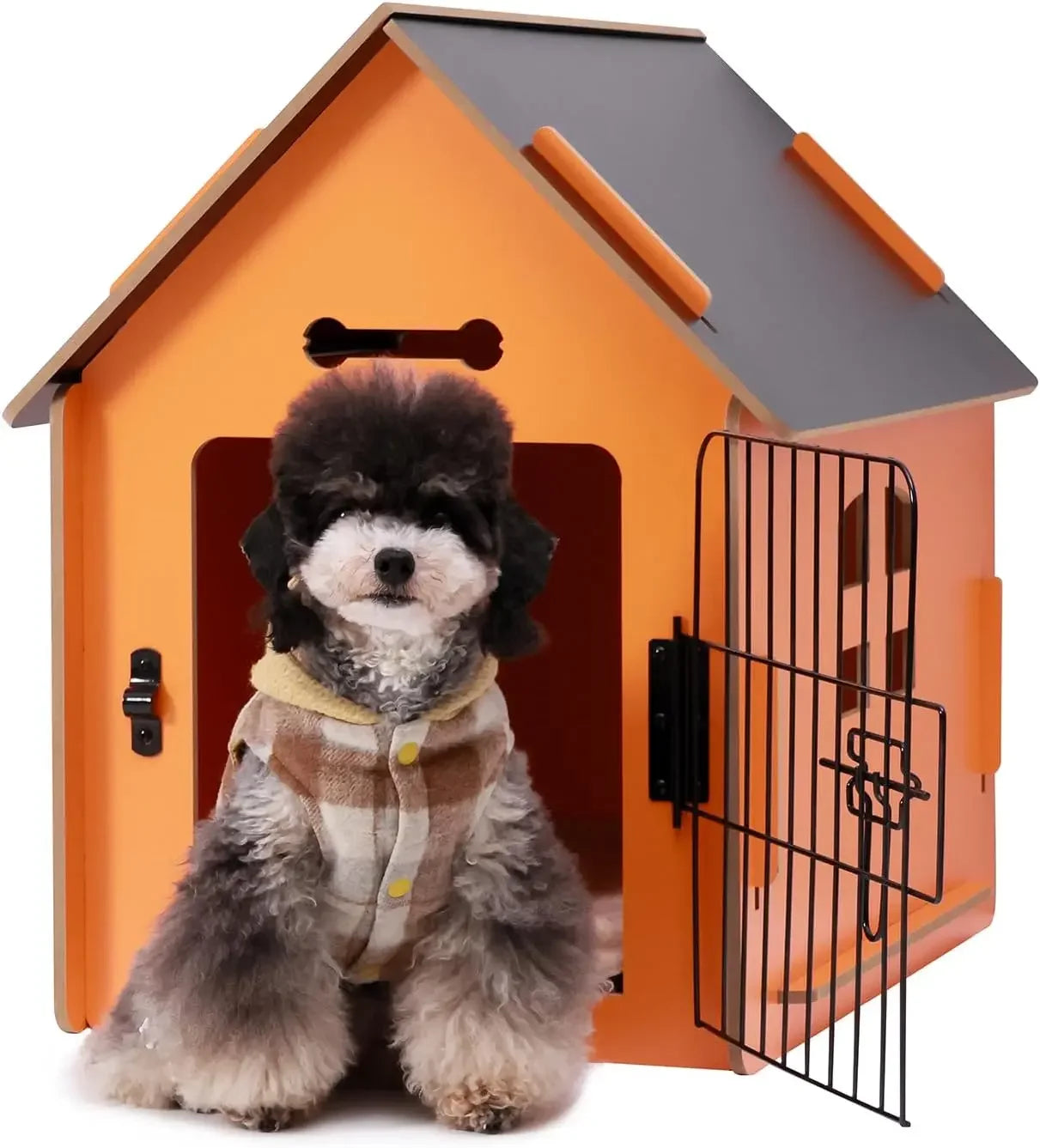 Dog House Indoor for Small Dogs or Cats Cozy Wooden Design Small Indoor Bed House