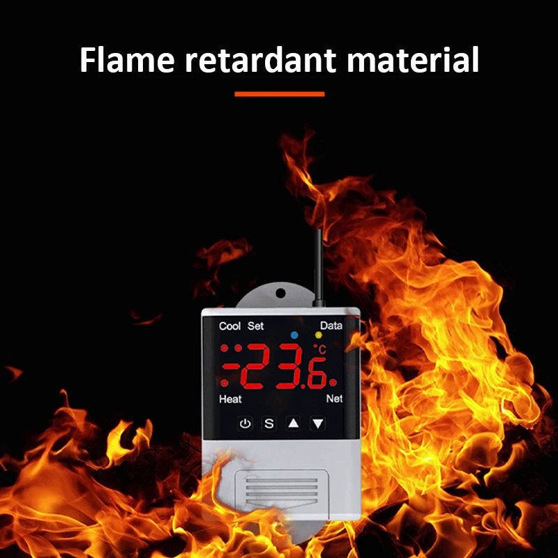 Smart Thermostat AC110~230V WiFi Digit Temperature Controller -40-99℃ Heating Cooling Thermostat forReptile/Incubator/Greenhouse