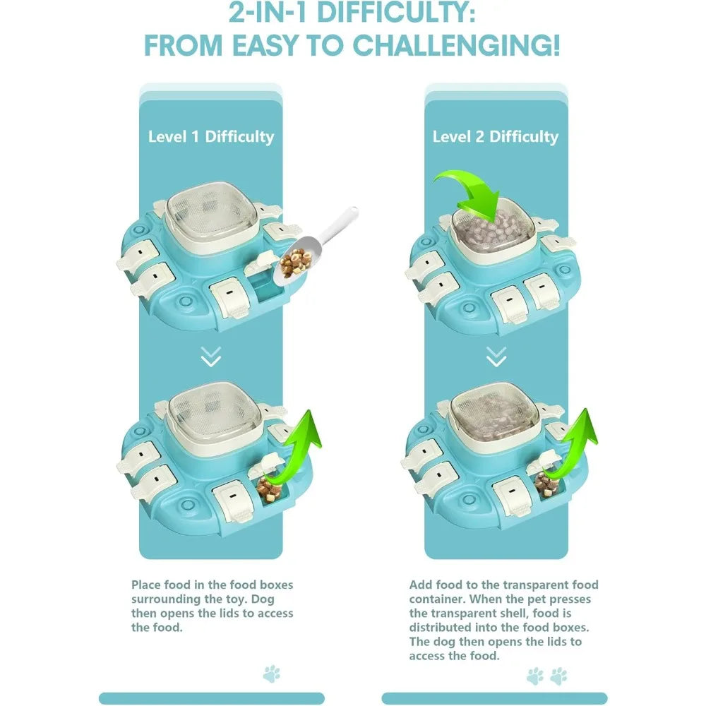 Dog Puzzle Toy Two Level Treat Puzzle for Brain Training