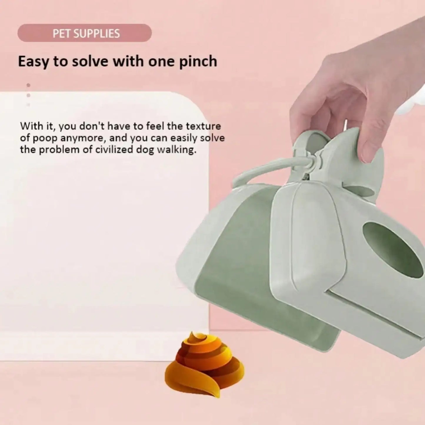 Pet Poop Picker Outdoor Poop Picker Portable Handheld With Sandwich Function Suitable For Walking Large And Small Dogs Outside