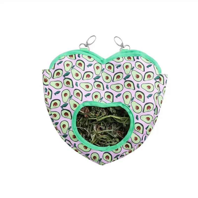 Rabbit Hay Feeding Bag Small Pet Hay Bag Dutch Pig Dragon Cat Hanging High Capacity Feed Bag Pet Products