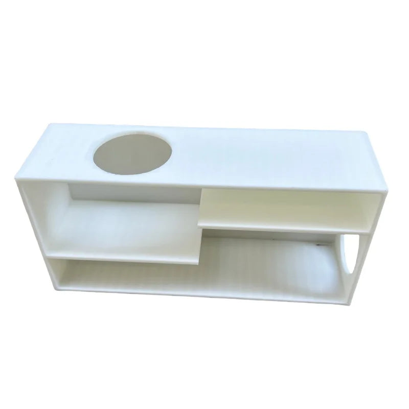 Double layered hide and seek reptile amusement park glass box decoration