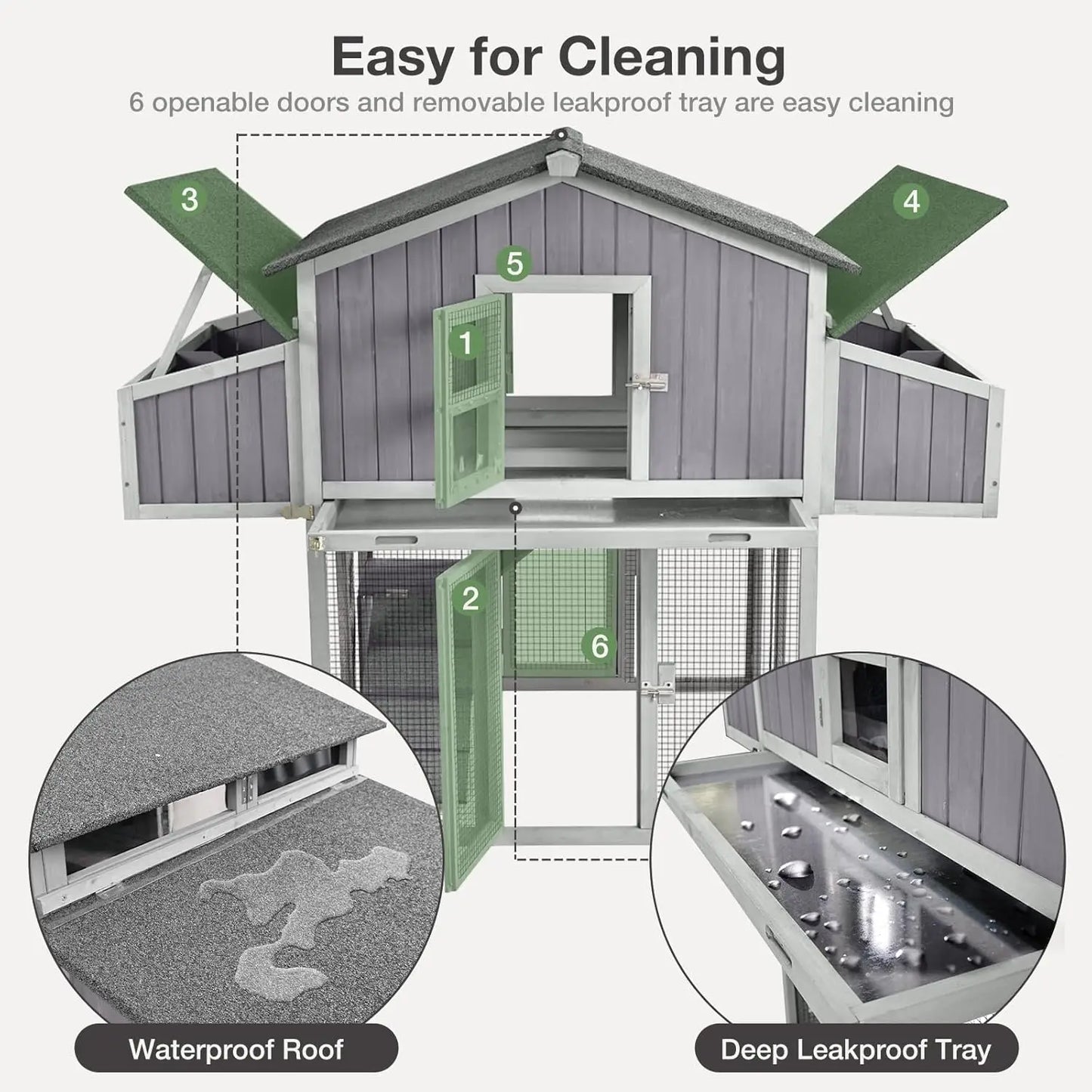 Unique Folding Design for Easy to Set Up Chicken House