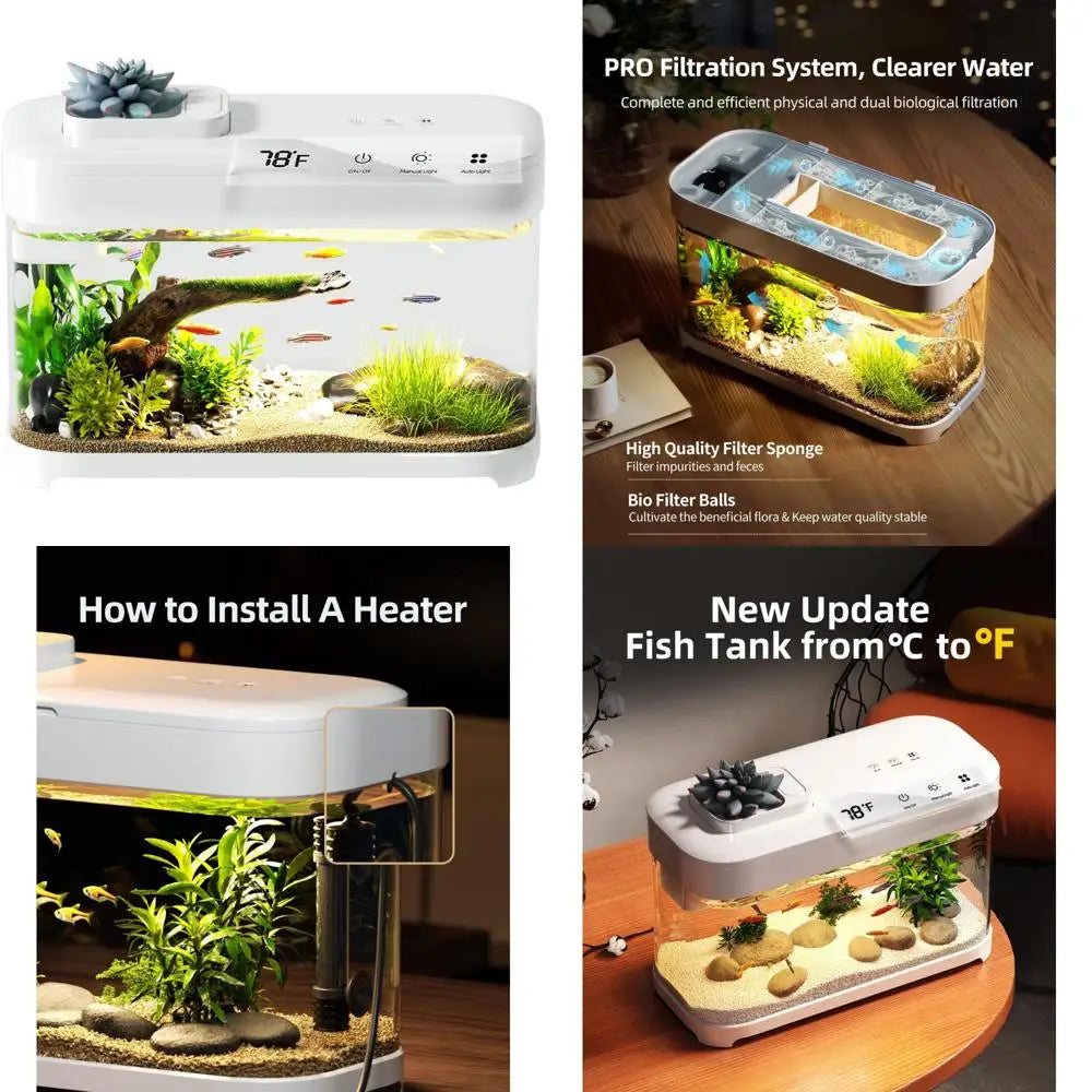 Electric Aquarium Gravel Cleaner 530GPH With Adjustable Flow