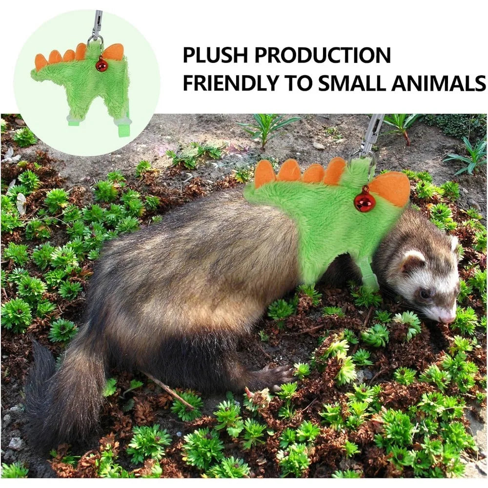 Ferret Harness And Leash Set Safe Bell Small Animal Vest