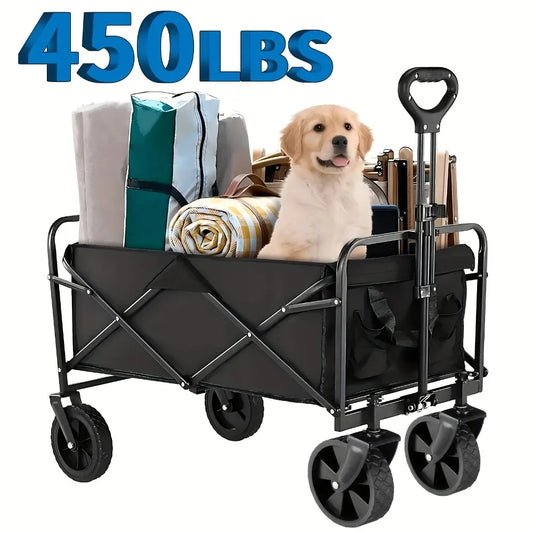 Wagon Cart Foldable Heavy Duty Utility Cart for Groceries