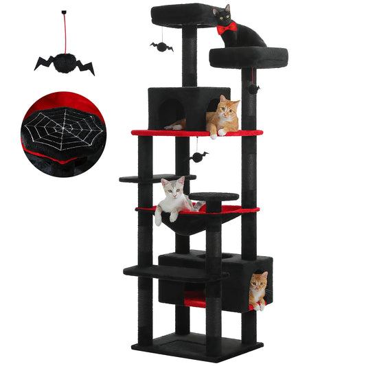 184cm Large Cat Tree For Indoor Cats With Scratching Posts