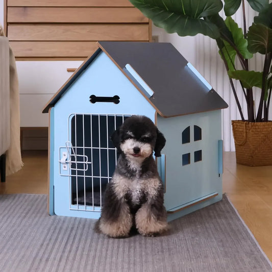 Dog House Indoor for Small Dogs or Cats Cozy Wooden Design Small Indoor Bed House