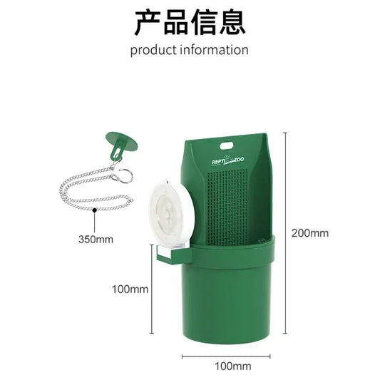 20X10cm Reptile Water Drinker Durable Materials Feeder