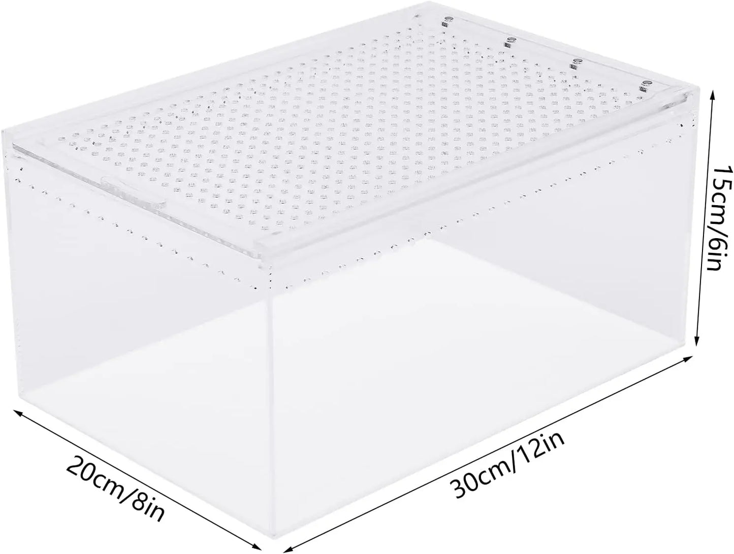 Magnetic Acrylic Reptile Enclosure 2.5 Gallon Breeding Box