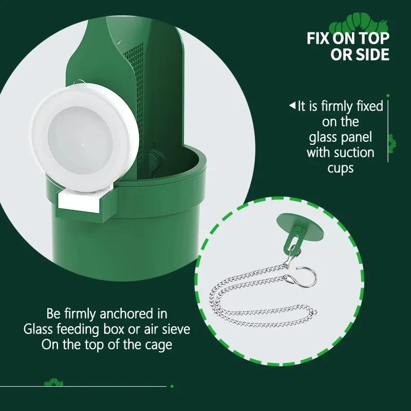 20X10cm Reptile Water Drinker Durable Materials Feeder