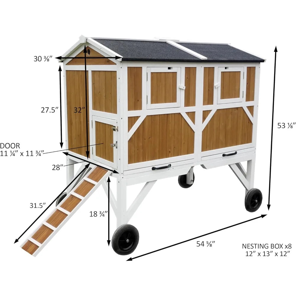 Free Range Chicken Coop for Enhanced Poultry Protection and Secure Shelter