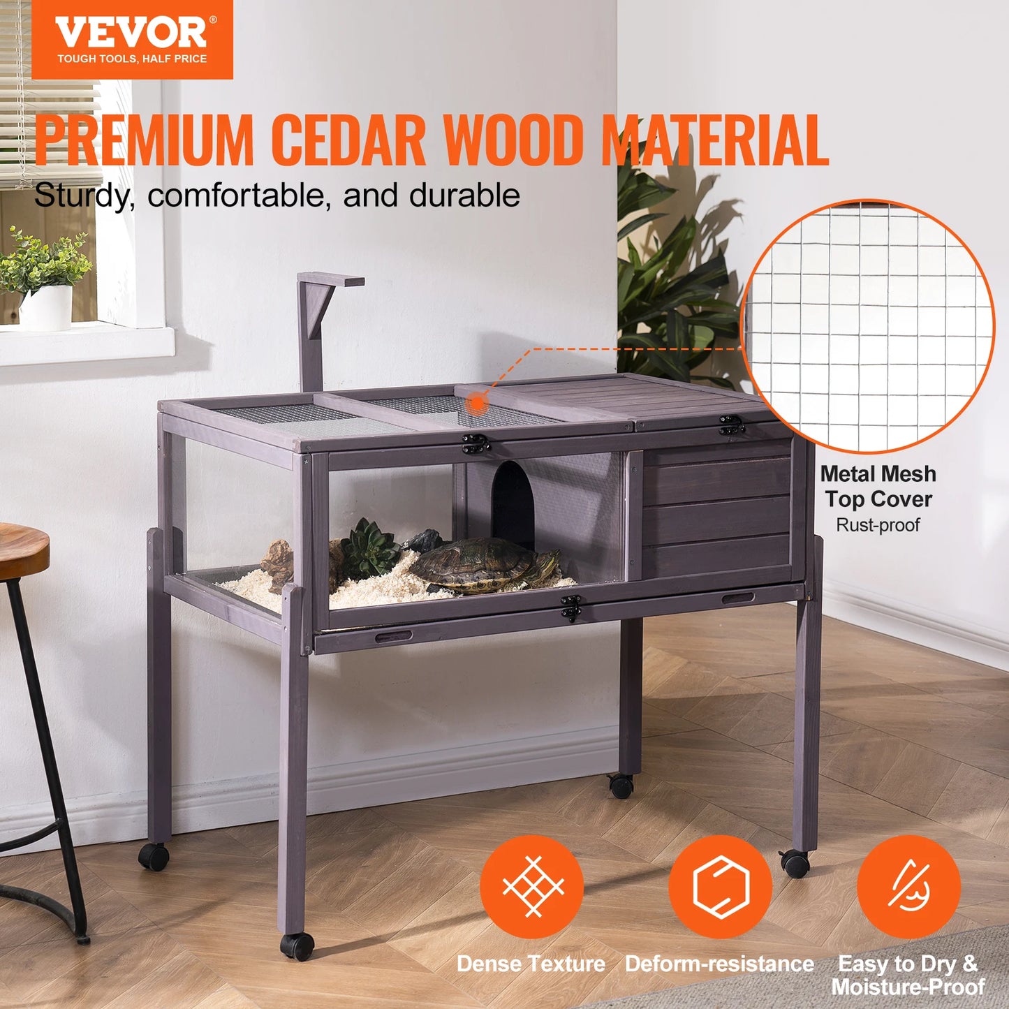 SucceBuy Tortoise Habitat Enclosure Indoor Outdoor Cage