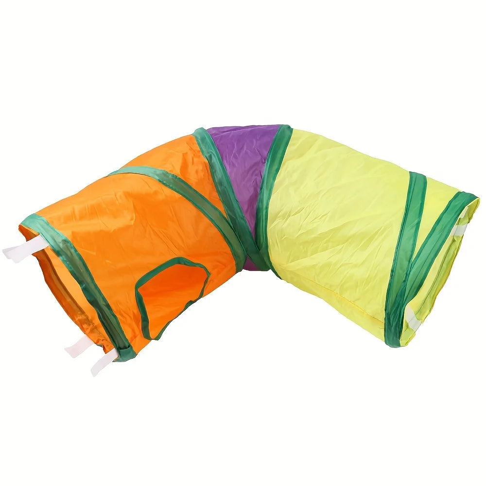 Large Cat Tunnels 4 Pack Soft Suede Non Electric Exercise Tunnels For Cats