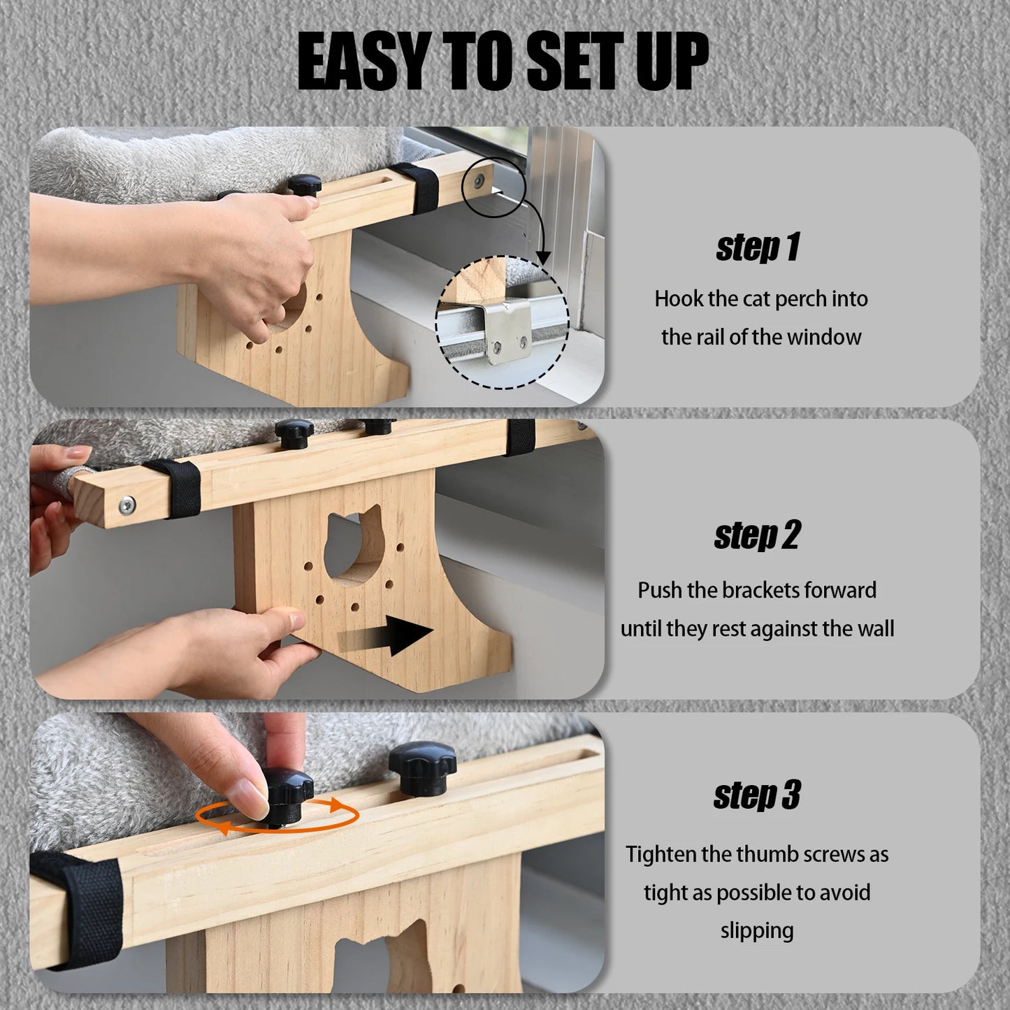 Cat Mattress Window Hammock Design Double Sided Bed All Season High Quality Hardwood Framework Suitable for All Kinds of Cats
