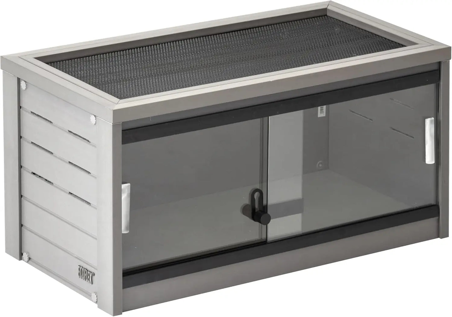 Pet ECOFLEX 24 Inch Small Mojave Reptile Habitat Enclosure Lounge Grey