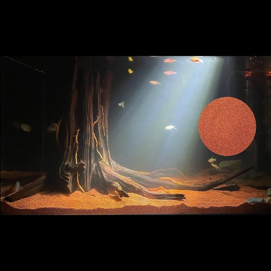 11 Pound Natural Red Sand Aquarium Substrate Coarse Lava Rock Soil Fish Tank Plant Gravel Landscaping Succulent Additive