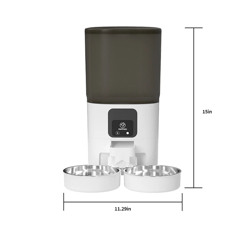 PAPIFEED Cat Double Bowl Smart Automatic Feeder 7L Capacity