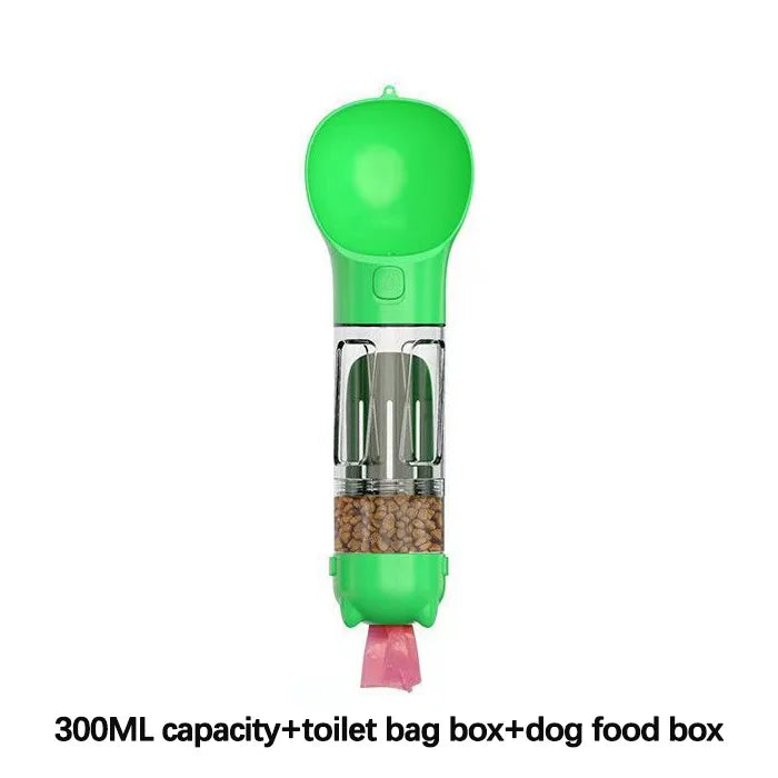 Pet Companion Water Cup Multifunctional Toilet Shovel Garbage Bag Portable Water Bottle Dog Supplies Water Dispenser