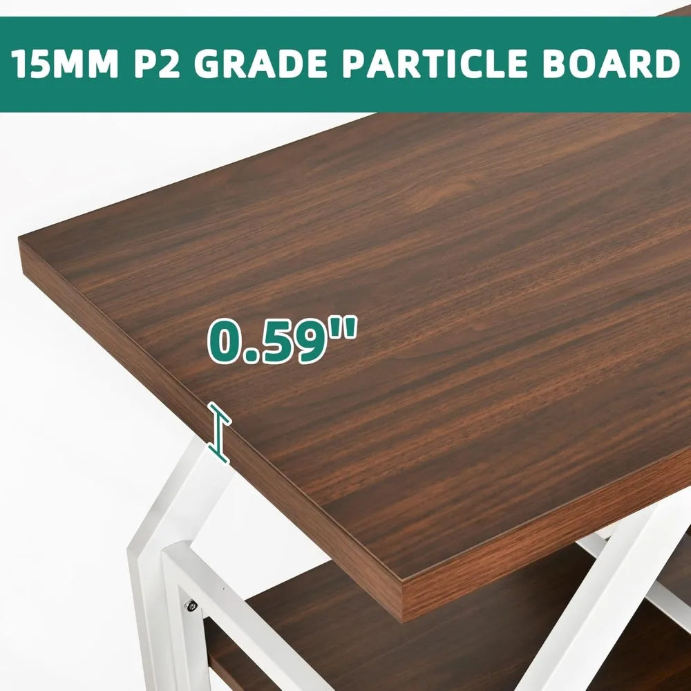 Heavy Duty 55-75 Gallon Fish Tank Aquarium Stand With Power Outlet Marble