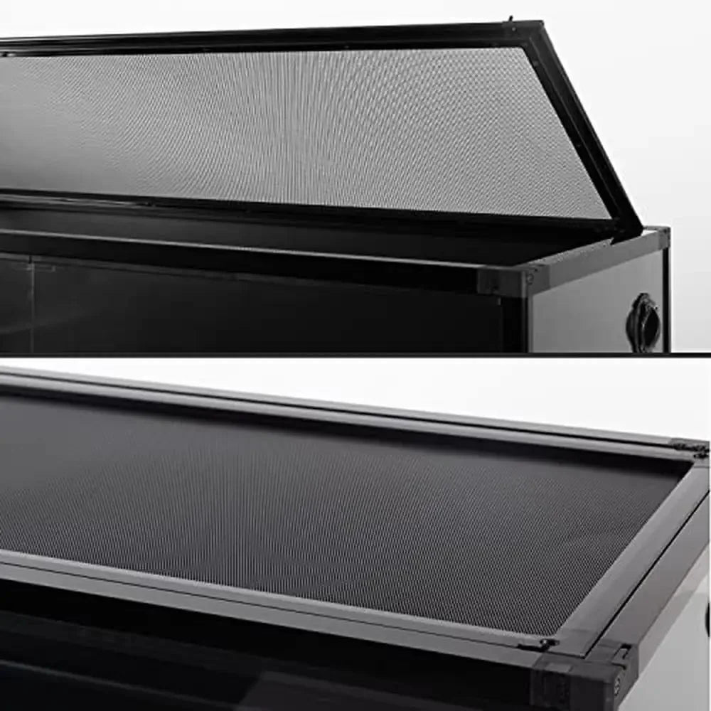 Large Glass Reptile Terrarium 67 Gallon Sliding Door Breeding Tank for Reptiles