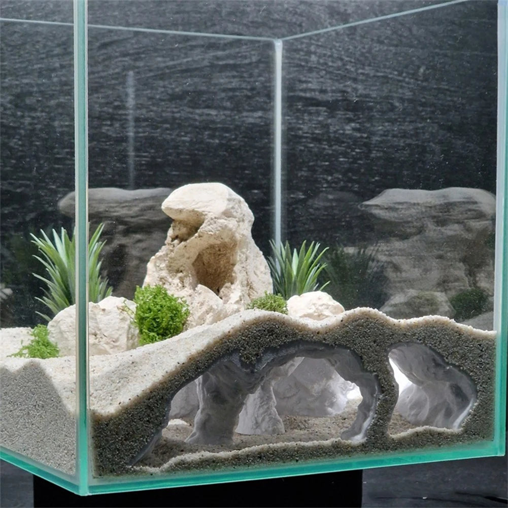 3D Printed Aquarium Cave Decoration Underground Tunnel for Fish Tank PLA