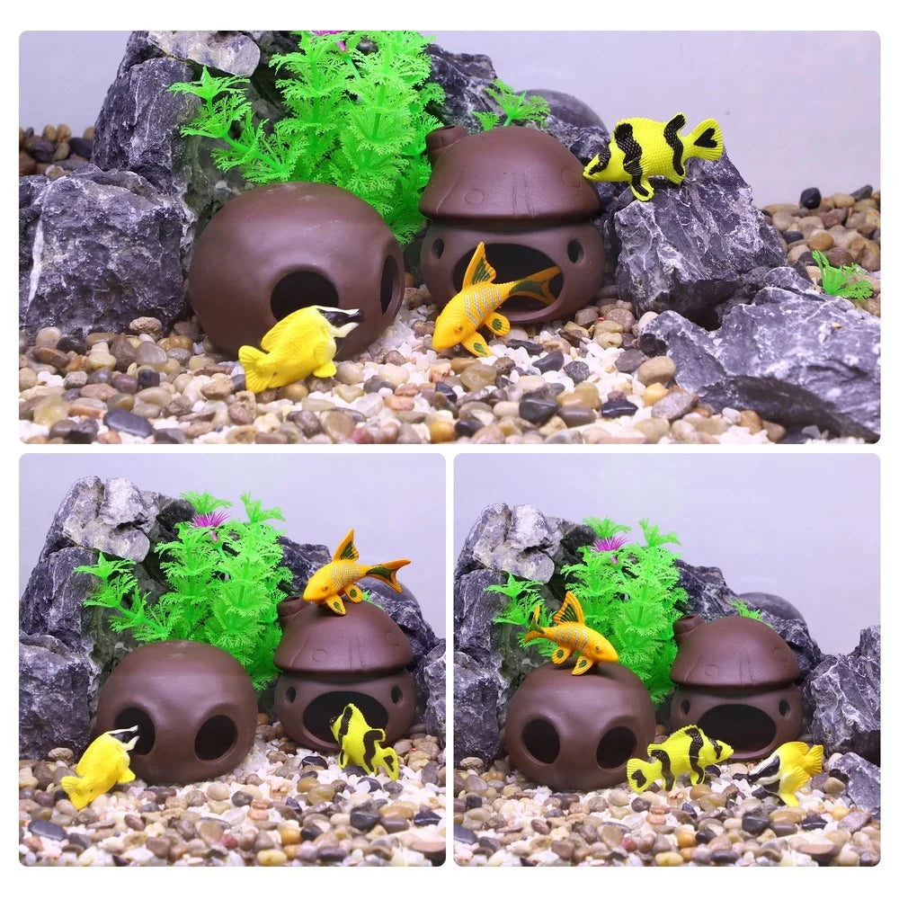 Aquarium Hideaway Rock Cave Resin Decoration Natural Shelter