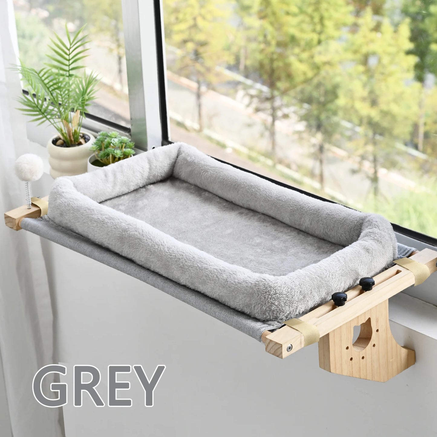 Cat Mattress Window Hammock Design Double Sided Bed All Season High Quality Hardwood Framework Suitable for All Kinds of Cats