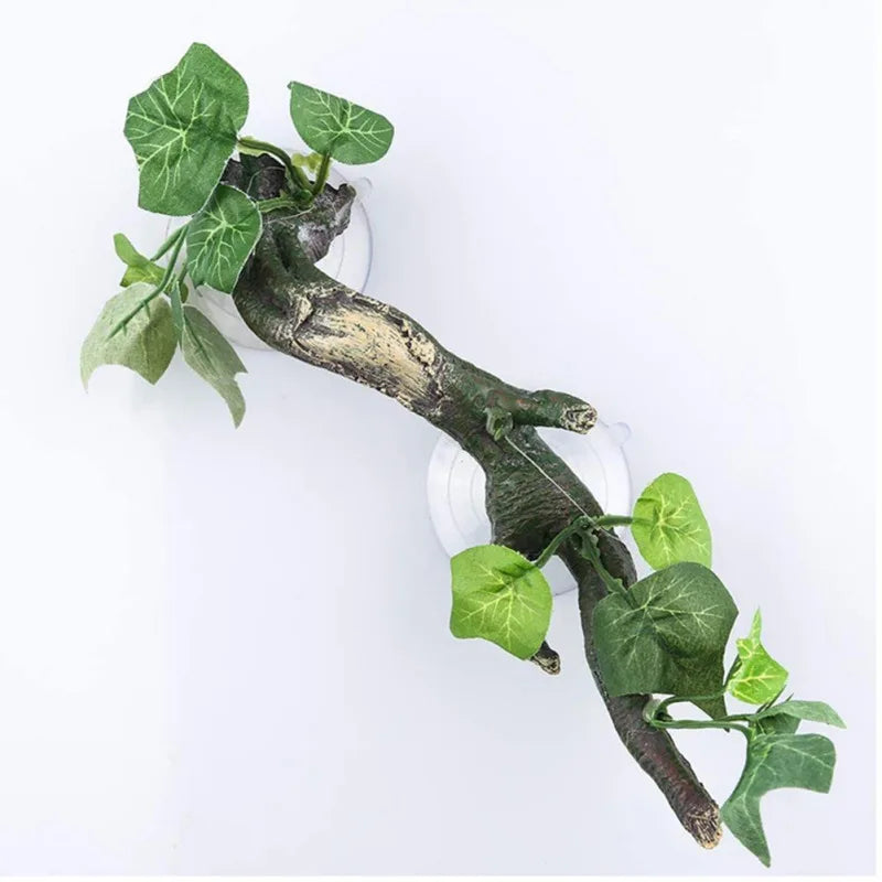 Half Set Reptile Terrarium Plant Decoration With Suction Cup