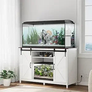 Farmhouse 55 To 75 Gallon Aquarium Stand With Power Outlet