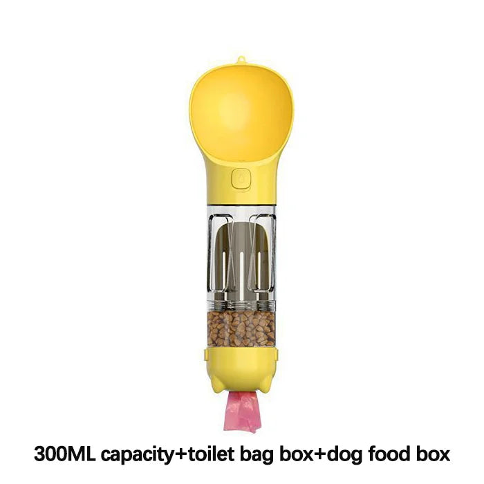 Pet Companion Water Cup Multifunctional Toilet Shovel Garbage Bag Portable Water Bottle Dog Supplies Water Dispenser