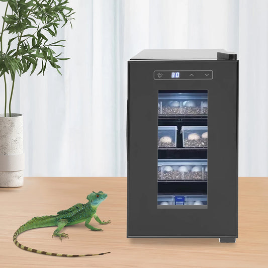 Professional Reptile Egg Incubator with Precise 50 to 104 Degrees Fahrenheit Digital Thermostat Auto Heating and Cooling for Snakes Lizards and Turtles