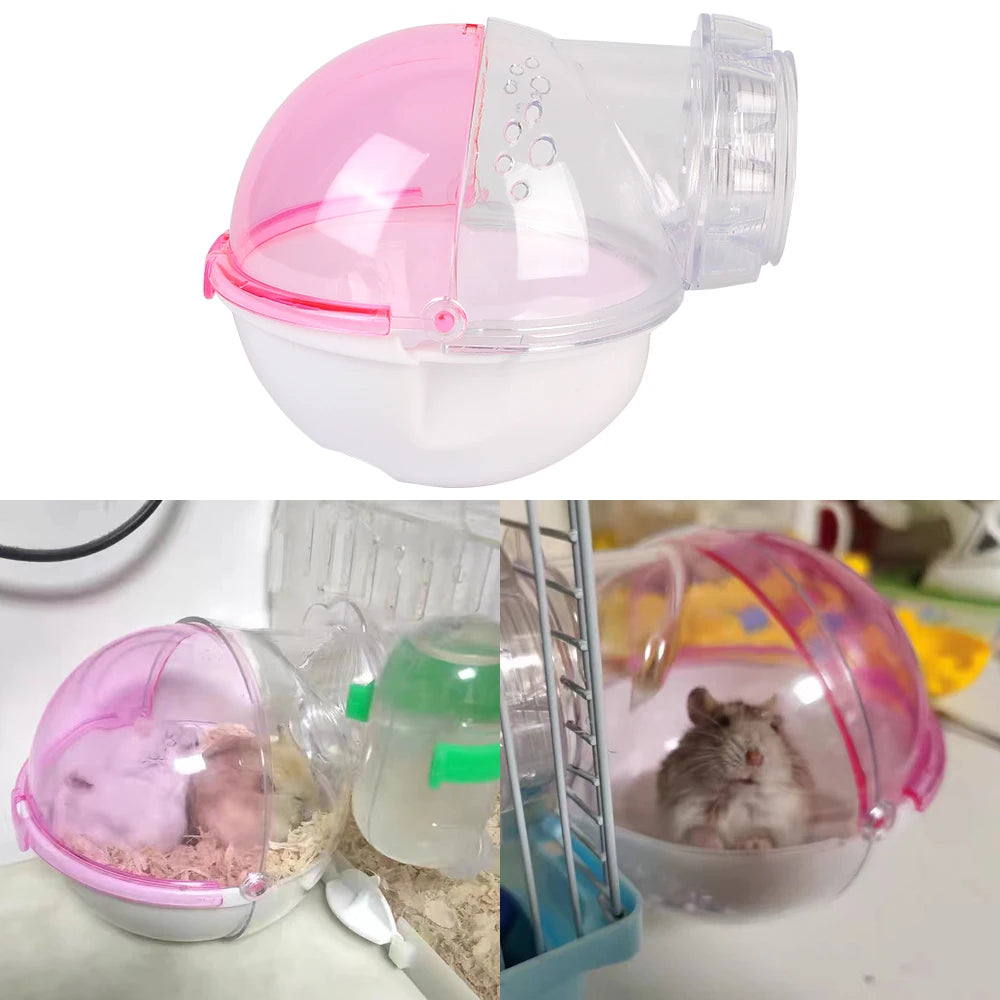 Hamster Bath Sandbox Cage Accessory For Small Animals Bathroom