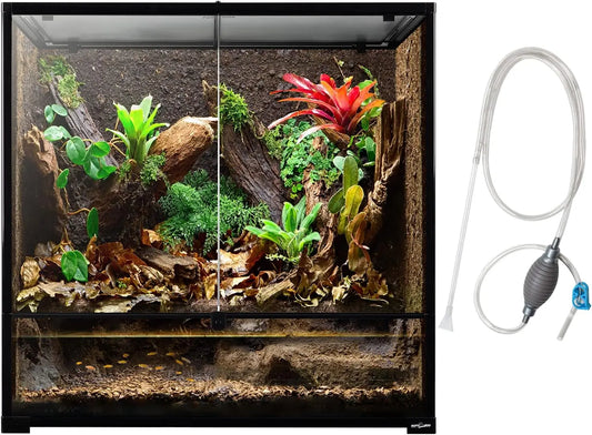 Large Reptile Paludarium Tank Vertical Terrarium Wide Tall