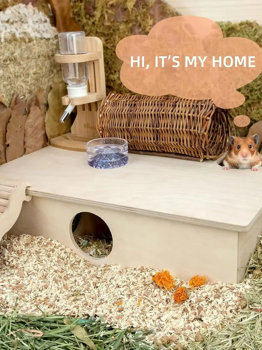 Multi Chamber Hamster House Maze With Three Rooms Tunnels And Hideouts For Dwarf Hamsters Gerbils And Mice