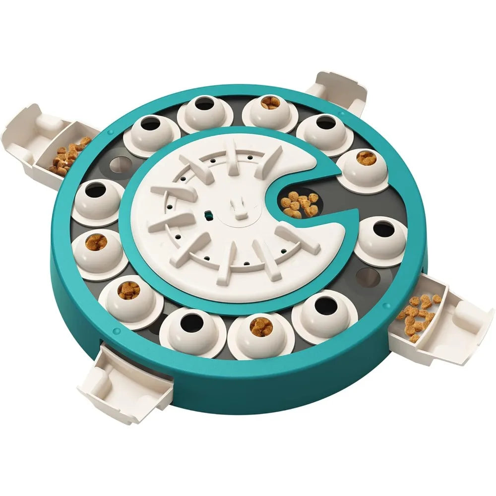 Dog Puzzle Toy Adjustable Difficulty Level Three In One Plastic For Indoor Mental Stimulation Training