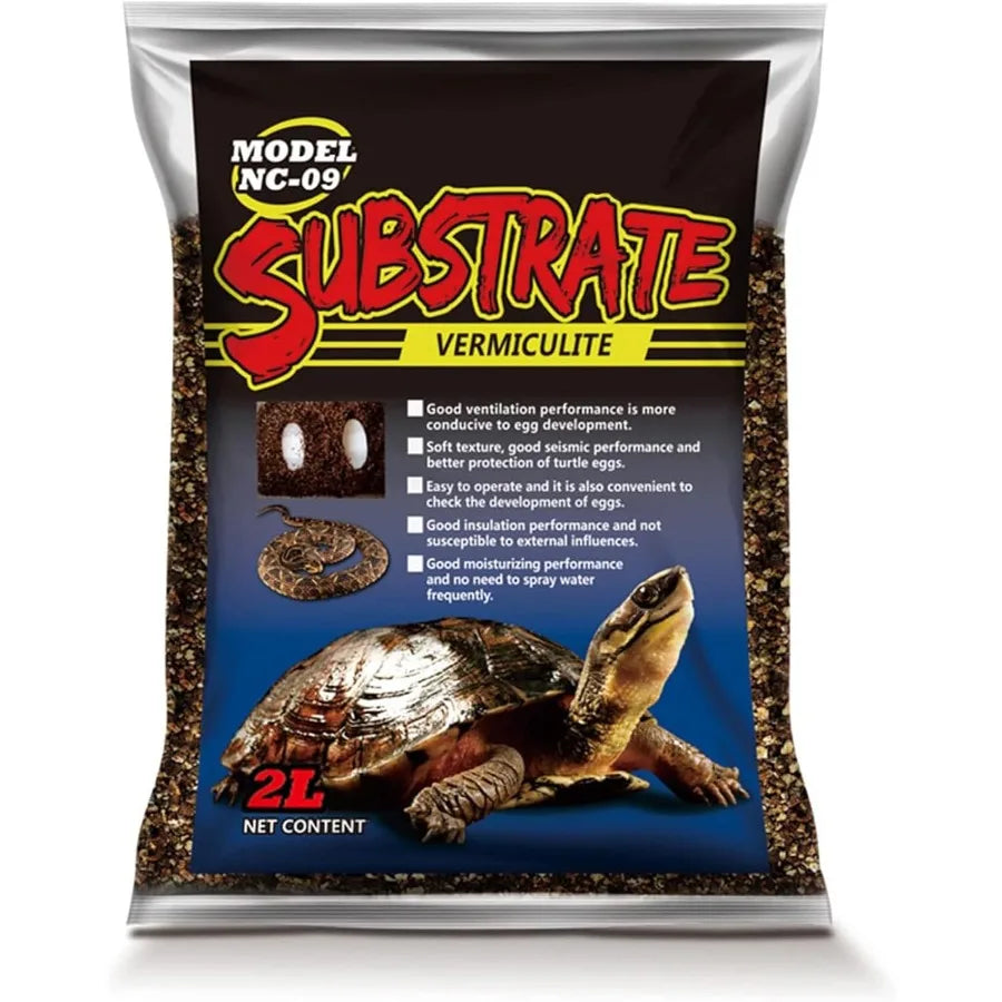 Reptile Substrate Vermiculite Bedding Moisture Retaining Terrarium Soil for Snake