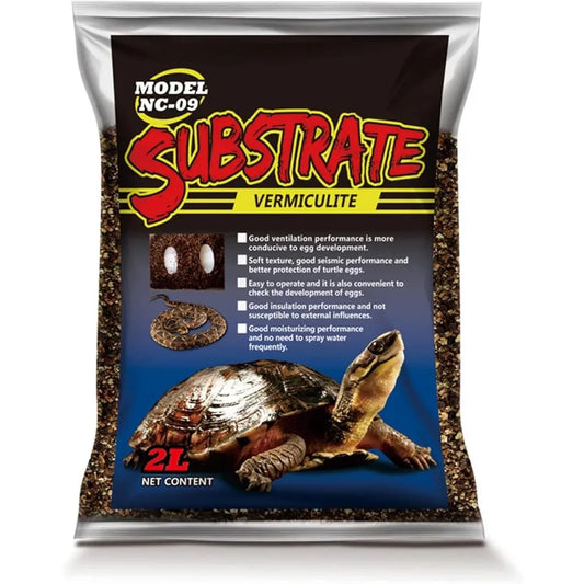 Reptile Substrate Vermiculite Bedding Moisture Retaining Terrarium Soil for Snake