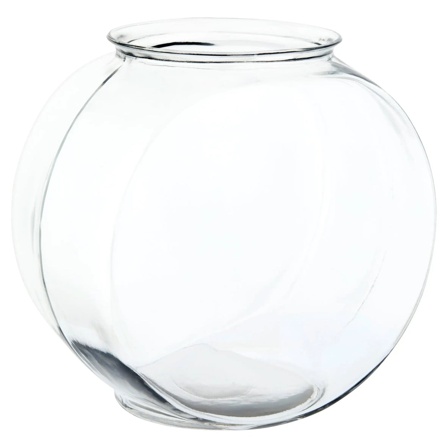 Drum Glass Fishbowl Clear Aquarium Bowl Betta Fish Tank Goldfish Bowl for Home Decor