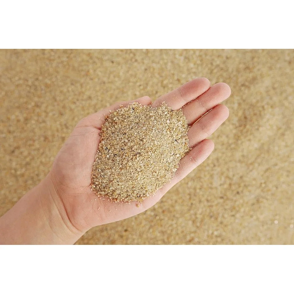 Natural Aquarium Sand for Fish Tanks 2L Safe Fine Grain Landscaping for Aquatic Pets Amphibians and Reptiles 7 lbs