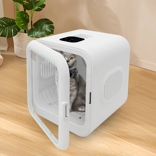 62L Portable Cat Dog Dryer Box 110V 800W Adjustable Temp